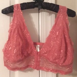 Laura Ashley Dusty Rose Lace Bralette